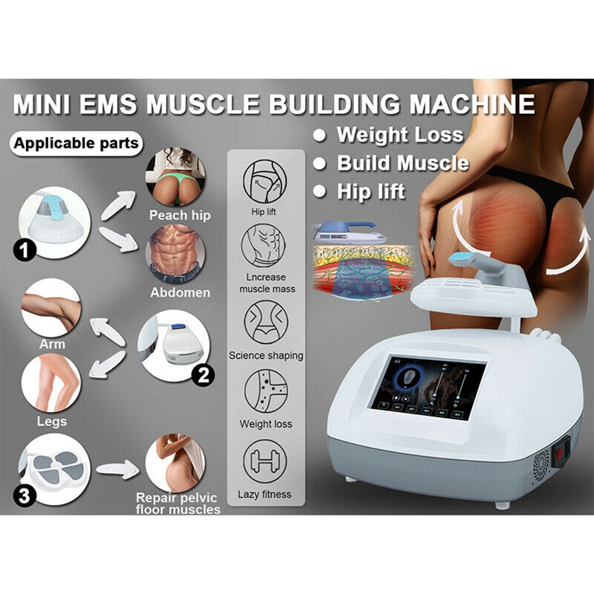 Hiemt Emslim Neo Electromagnet Muscl Emslim Sculpt Machine Bodi Magnetic Ems Slim Stimul In Sculpt Whole Body Weight Loss Machin