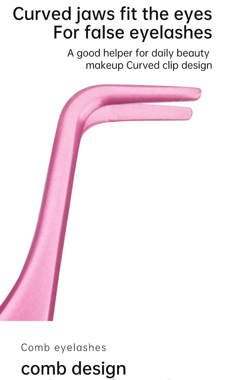 1 Pc Eyelash Comb Tweezers Stainless Steel Anti-Static Non-Magnetic Professional Pincet Lashes Extension Tweezers Makeup Tools 1 Pc Eyelash Comb Tweezers Stainless Steel Anti-Static Non-Magnetic Professional Pincet Lashes Extension Tweezers Makeup Tools