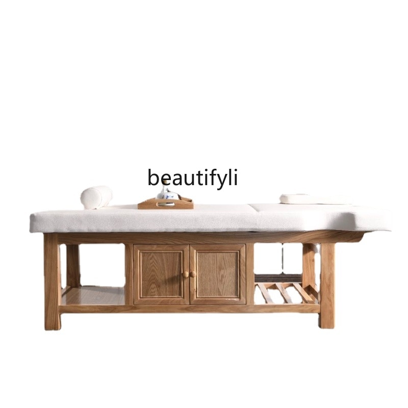 Solid Wood Facial Bed Massage Couch Thai Spa Bed Beauty Salon Massage Bed Solid Wood Facial Bed Massage Couch Thai Spa Bed Beauty Salon Massage Bed