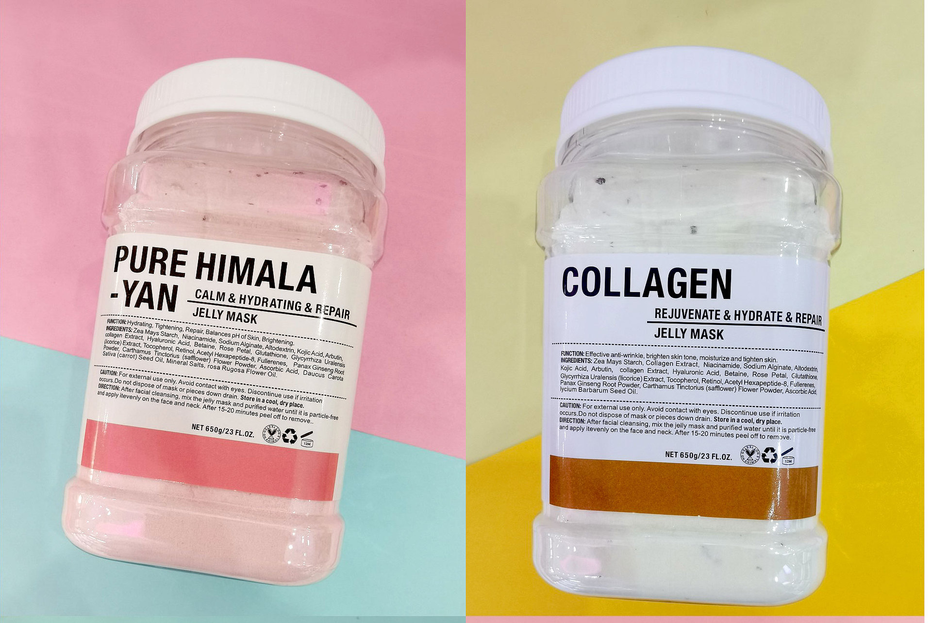 650g Vampire Soft SPA Hydro Jelly Mask Powder Anti-aging Brighten Peel Off DIY Facial Mask Crystal Flower Petal Rose Mask Powder