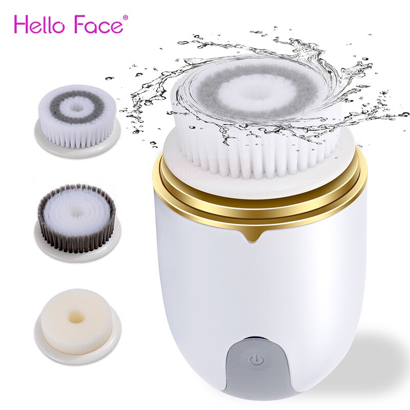 Hello Face ultrasonic Facial Cleanser Brush Electric Cleansing Face Brush 360 Rotate Automatic Brush Machine Deep Clean Tool Hello Face ultrasonic Facial Cleanser Brush Electric Cleansing Face Brush 360 Rotate Automatic Brush Machine Deep Clean Tool