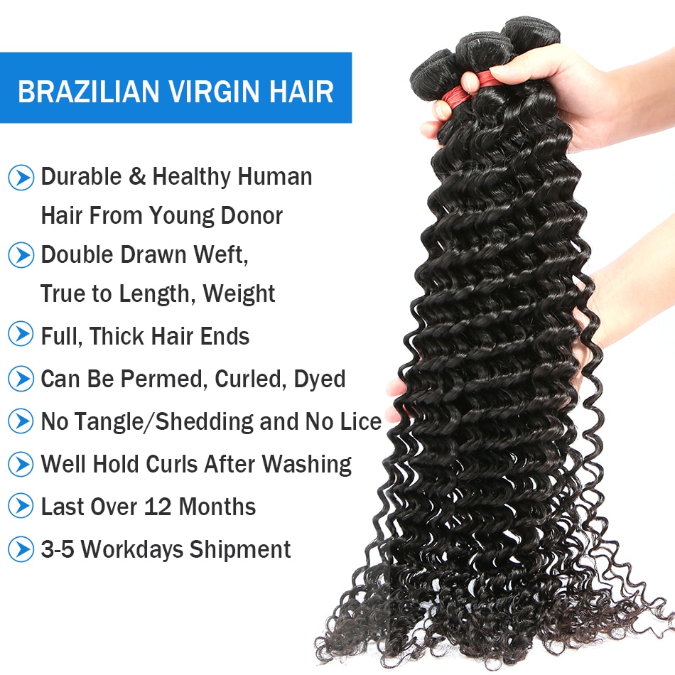 Luvin 30 40 Inch Loose Deep Wave Bundles Human Hair 100% Brazilian Remy Hair Curly Water Wave 3 4 Bundles deal Wholesale Luvin 30 40 Inch Loose Deep Wave Bundles Human Hair 100% Brazilian Remy Hair Curly Water Wave 3 4 Bundles deal Wholesale