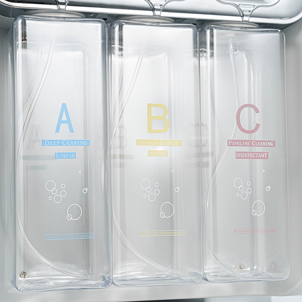 New 7 in 1 Hydrogen Oxygen Small Bubble Facial Beauty Machine H2O2 Hydro Dermabrasion Rejuvenation Tightening Skin Care Face Spa