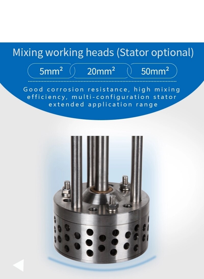 IKEME Laboratory High Speed Shear Homogenizer Digital Homogenizer Mixer Cosmetic Cream Dispersion Homogeneous Emulsifier Mixer