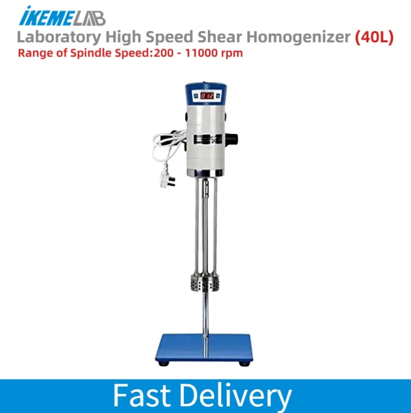 IKEME Laboratory High Speed Shear Homogenizer Digital Homogenizer Mixer Cosmetic Cream Dispersion Homogeneous Emulsifier Mixer IKEME Laboratory High Speed Shear Homogenizer Digital Homogenizer Mixer Cosmetic Cream Dispersion Homogeneous Emulsifier Mixer