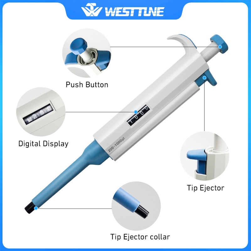 0.5ul-10ml Micro Pipette Gun Lab Single Channel Digital Adjustable Volume Micropipette With Pipette Tips 0.5ul-10ml Micro Pipette Gun Lab Single Channel Digital Adjustable Volume Micropipette With Pipette Tips