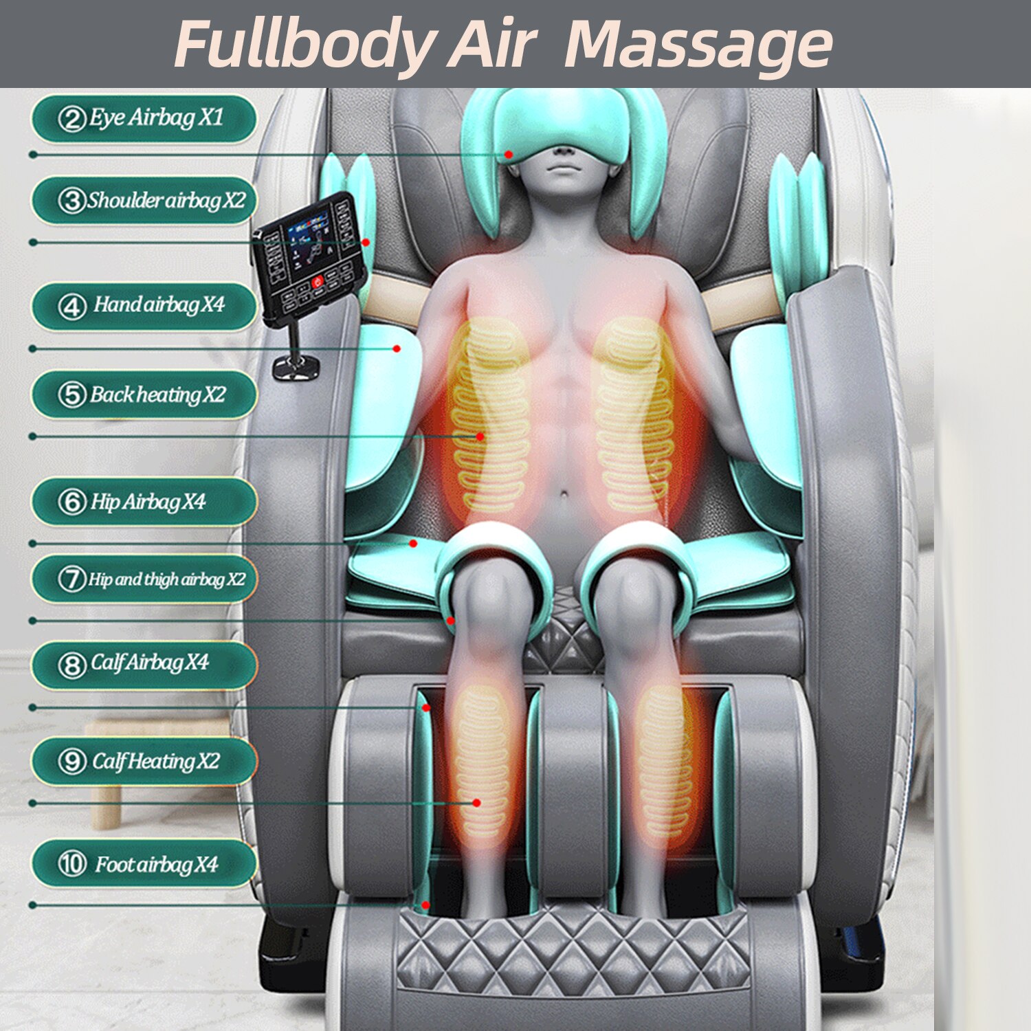 Newest Full Body 4D Electric Luxury Massage Chair Deluxe Zero-gravty Jade Massage Chair Sofa Home Office Furniture Recliner Newest Full Body 4D Electric Luxury Massage Chair Deluxe Zero-gravty Jade Massage Chair Sofa Home Office Furniture Recliner