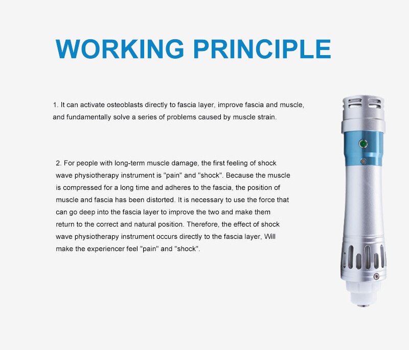 Shockwave Therapy Machine For Relaxation Treatments And Back Pain Relief Shock Waves Massage Tools Body Device Health&beauty