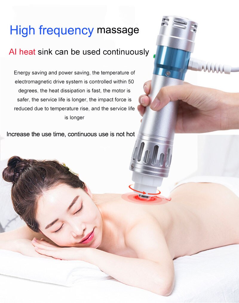 Shockwave Therapy Machine For Relaxation Treatments And Back Pain Relief Shock Waves Massage Tools Body Device Health&beauty