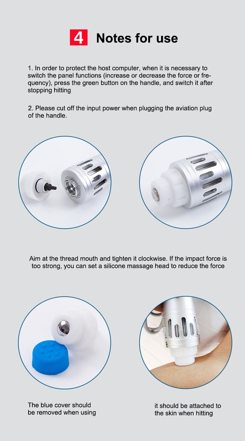 Shockwave Therapy Machine For Relaxation Treatments And Back Pain Relief Shock Waves Massage Tools Body Device Health&beauty