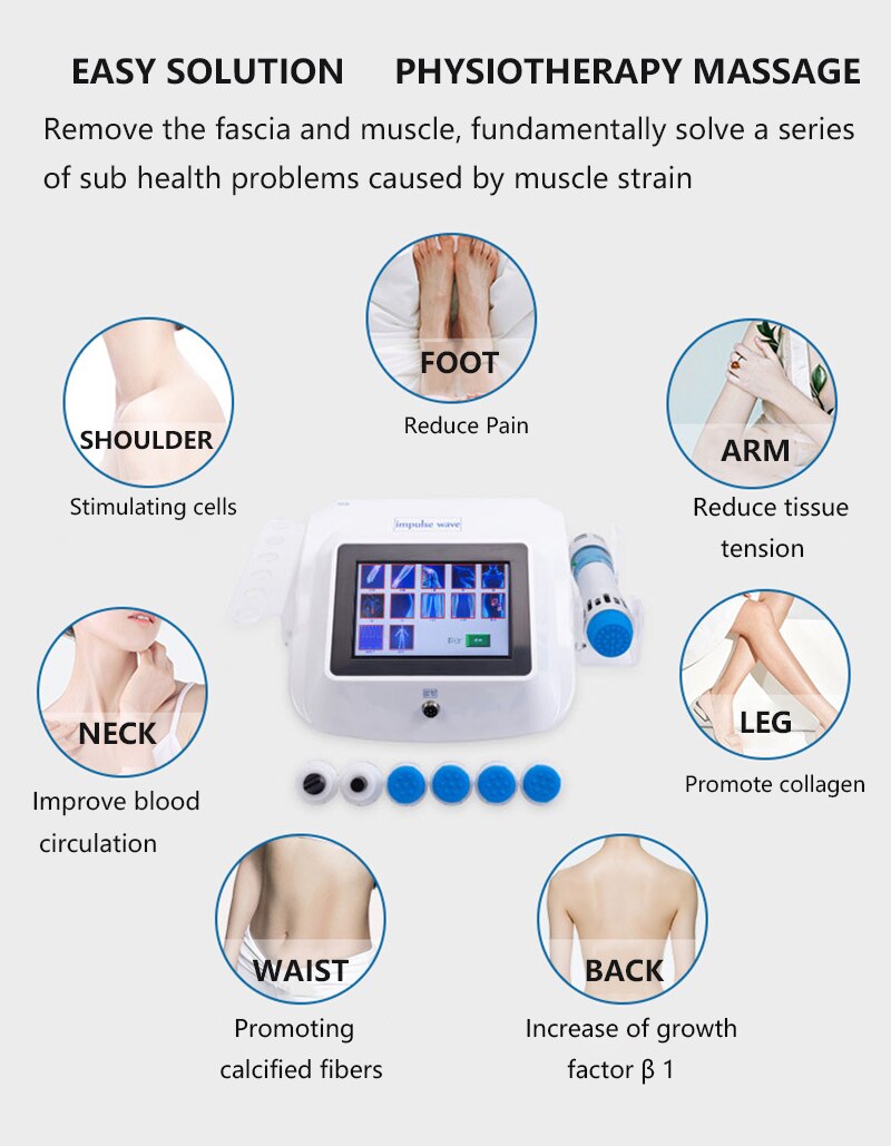 Shockwave Therapy Machine For Relaxation Treatments And Back Pain Relief Shock Waves Massage Tools Body Device Health&beauty