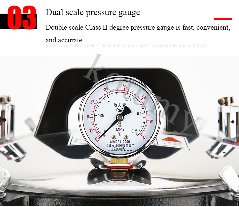 Stainless Steel Automatic Steam Sterilizer Autoclave Pot Laboratory Medical Vertical Sterilization Pot