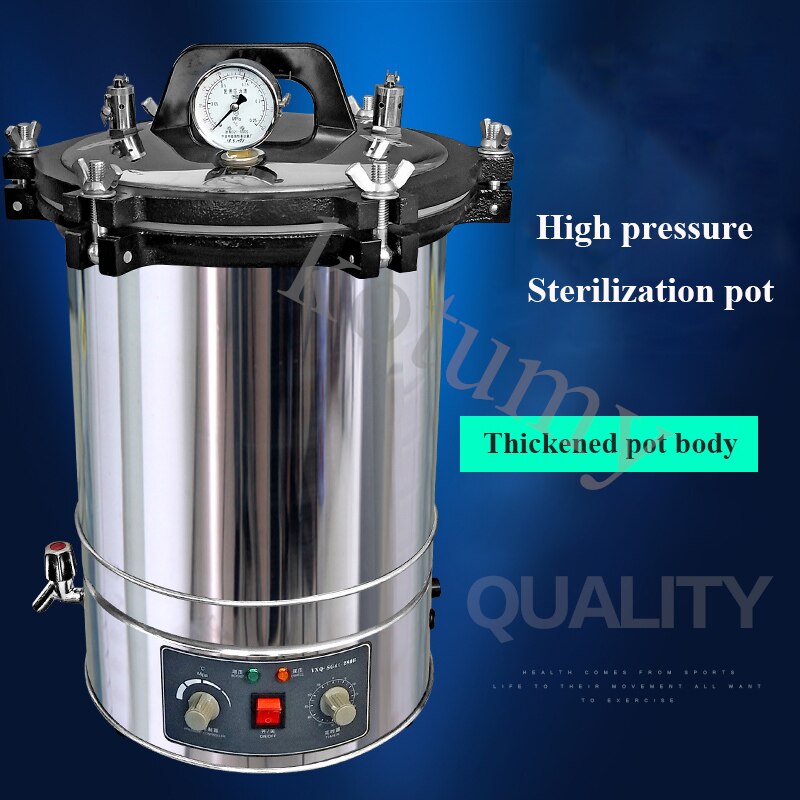 Stainless Steel Automatic Steam Sterilizer Autoclave Pot Laboratory Medical Vertical Sterilization Pot Stainless Steel Automatic Steam Sterilizer Autoclave Pot Laboratory Medical Vertical Sterilization Pot