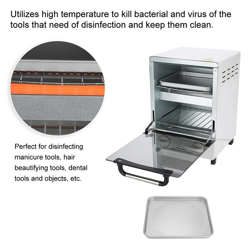 High Temperature Sterilizition Cabinet Dry Heat Disinfection Box Nail Art Tool With Timer Cleaner Sterilizer for Manicure Salon High Temperature Sterilizition Cabinet Dry Heat Disinfection Box Nail Art Tool With Timer Cleaner Sterilizer for Manicure Salon