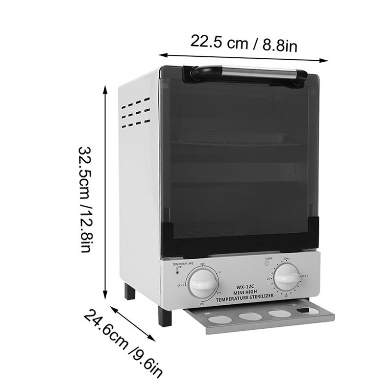 High Temperature Sterilizition Cabinet Dry Heat Disinfection Box Nail Art Tool With Timer Cleaner Sterilizer for Manicure Salon