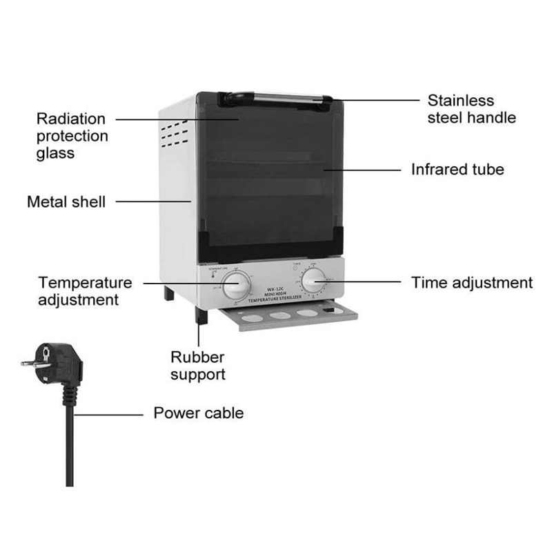 10L Nail Tool UV Sterilizer Box Multifunction Disinfection Machine Mask Phone Makeup Salon Manicure Dental Tool Sterilizer Ozone