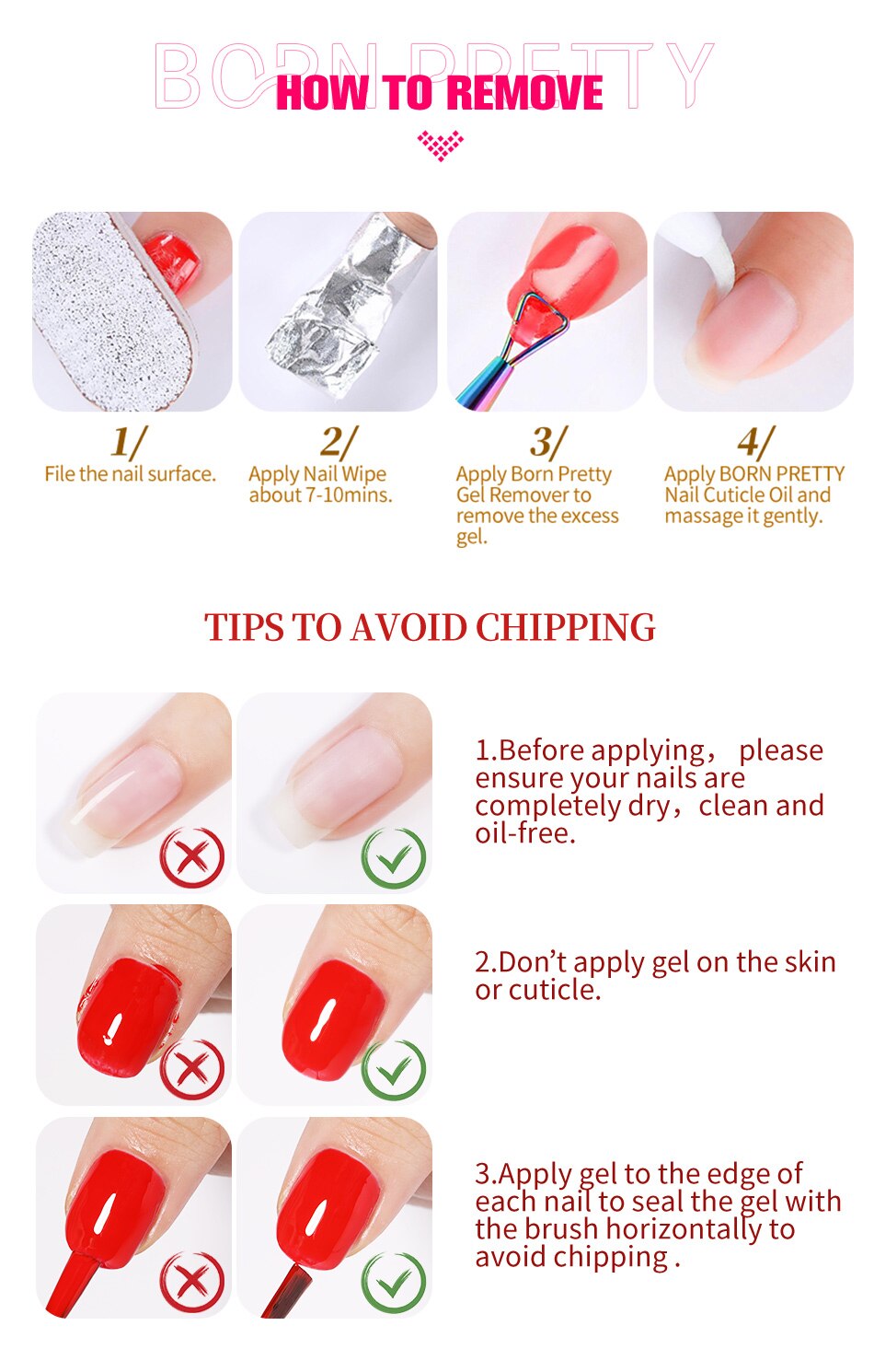 BORN PRETTY 65Pcs/Set 10ml Nail Gel Polish Spring Color Glitter Sequins Varnish Soak Off UV Nail Art Gel Full Kits