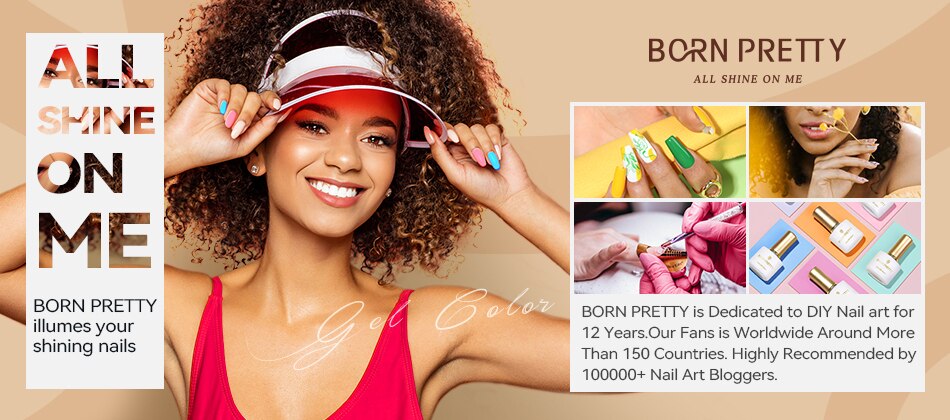 BORN PRETTY 65Pcs/Set 10ml Nail Gel Polish Spring Color Glitter Sequins Varnish Soak Off UV Nail Art Gel Full Kits