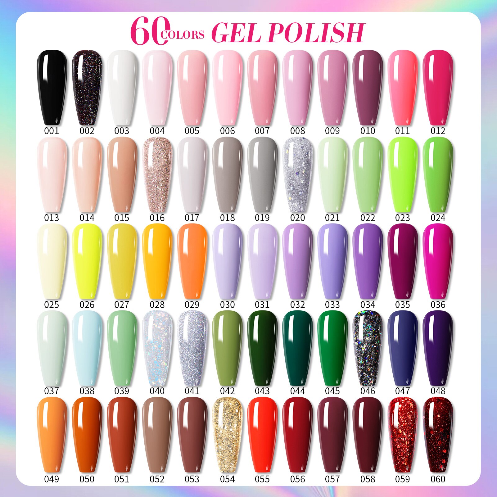 BORN PRETTY 65Pcs/Set 10ml Nail Gel Polish Spring Color Glitter Sequins Varnish Soak Off UV Nail Art Gel Full Kits BORN PRETTY 65Pcs/Set 10ml Nail Gel Polish Spring Color Glitter Sequins Varnish Soak Off UV Nail Art Gel Full Kits