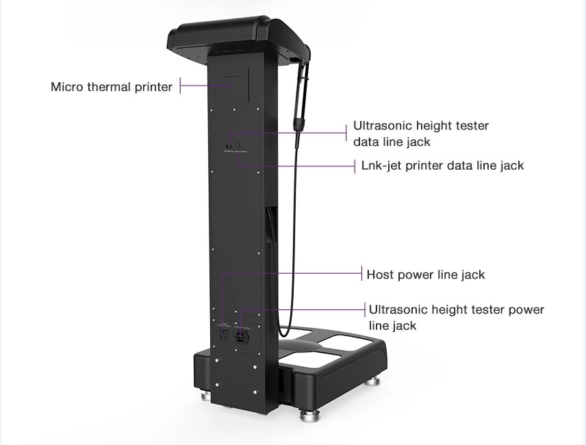 Professional Human Full Body Analyzer Machine for Fitness CE Approval 3D Scanner Weight Fat Text Professional Human Full Body Analyzer Machine for Fitness CE Approval 3D Scanner Weight Fat Text