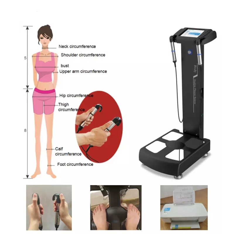 Professional Human Full Body Analyzer Machine for Fitness CE Approval 3D Scanner Weight Fat Text Professional Human Full Body Analyzer Machine for Fitness CE Approval 3D Scanner Weight Fat Text