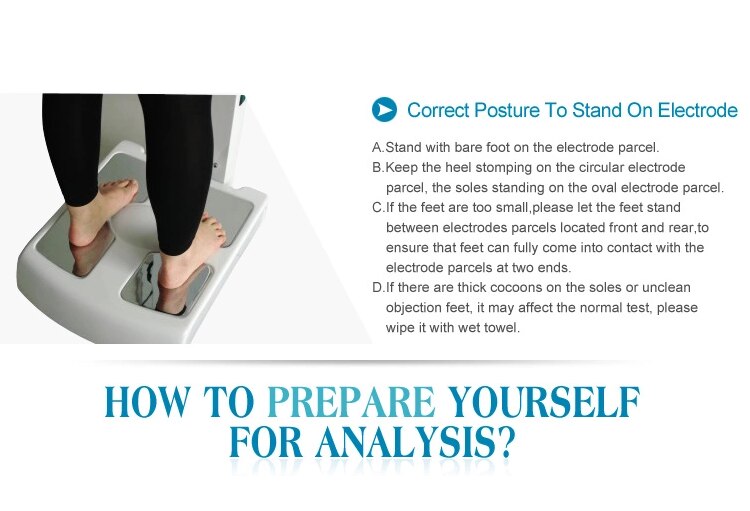 Body Composition Analyzer Fat Analyser High Quality 3D Scanner Measurement For Home Use and Commercial
