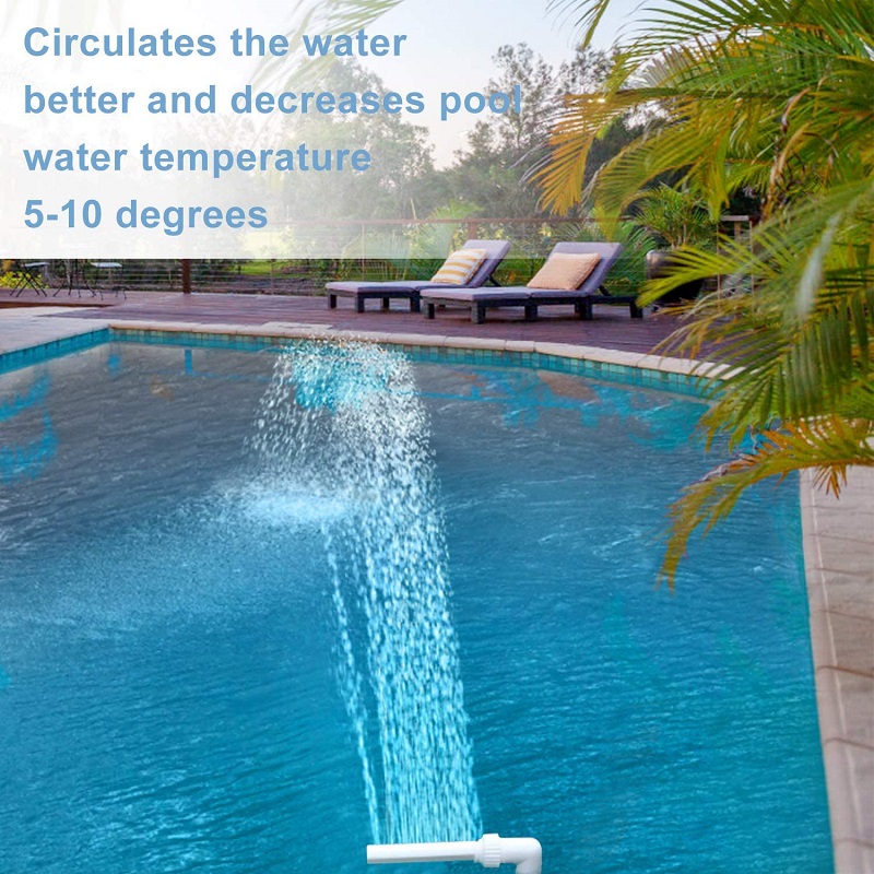 Waterfall Swimming Pool Fountain Fish Pond Waterfall Fountain Adjustable Pool Decoration Cooling Spray For Garden Yard Home Tool