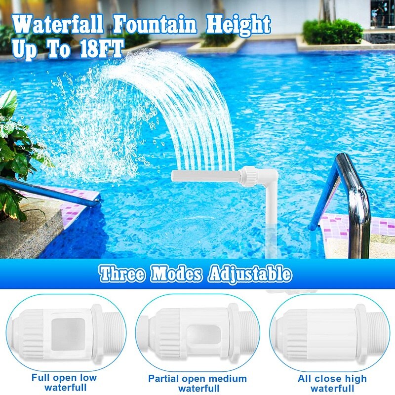 Waterfall Swimming Pool Fountain Fish Pond Waterfall Fountain Adjustable Pool Decoration Cooling Spray For Garden Yard Home Tool Waterfall Swimming Pool Fountain Fish Pond Waterfall Fountain Adjustable Pool Decoration Cooling Spray For Garden Yard Home Tool