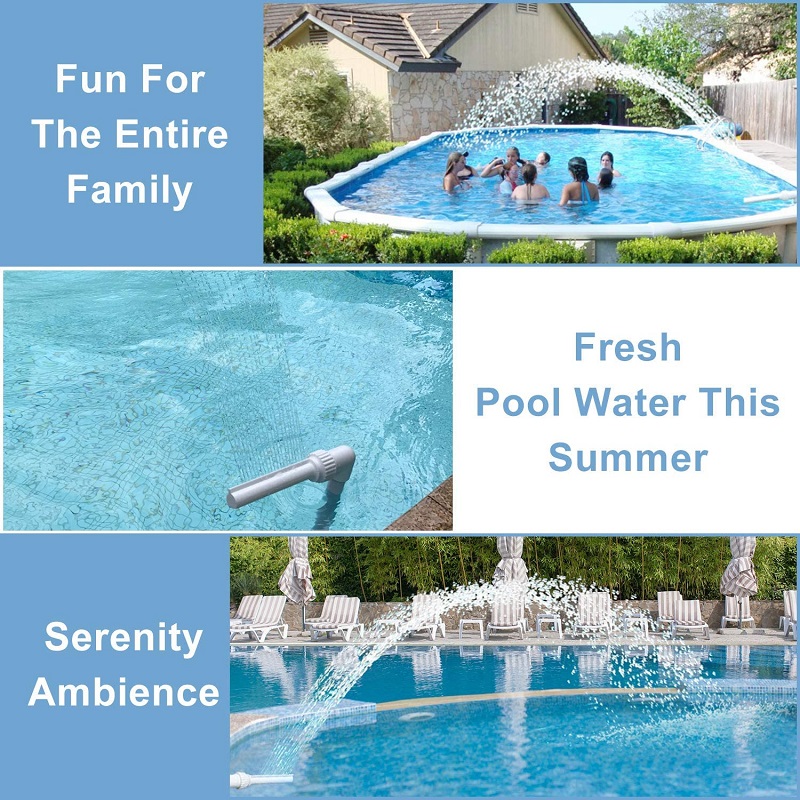 Waterfall Swimming Pool Fountain Fish Pond Waterfall Fountain Adjustable Pool Decoration Cooling Spray For Garden Yard Home Tool