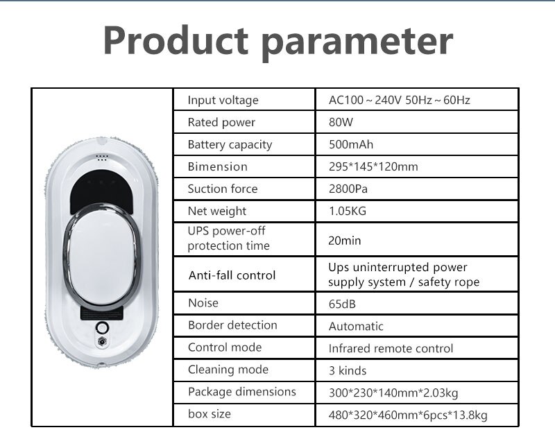 2023 Borderless Turn Back With Remote Control Smart Faster Cleaning Speed Window Cleaner Robot Vacuum Glass Robotic
