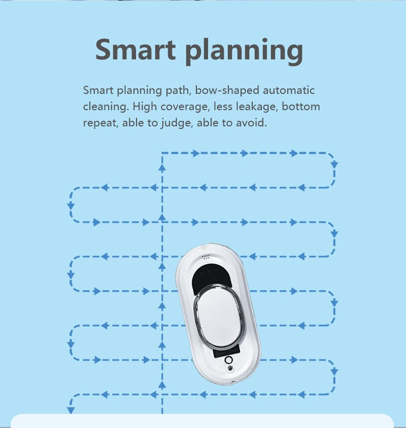 2023 Borderless Turn Back With Remote Control Smart Faster Cleaning Speed Window Cleaner Robot Vacuum Glass Robotic