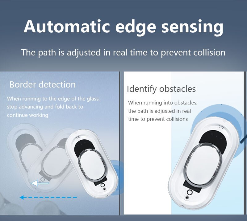 2023 Borderless Turn Back With Remote Control Smart Faster Cleaning Speed Window Cleaner Robot Vacuum Glass Robotic