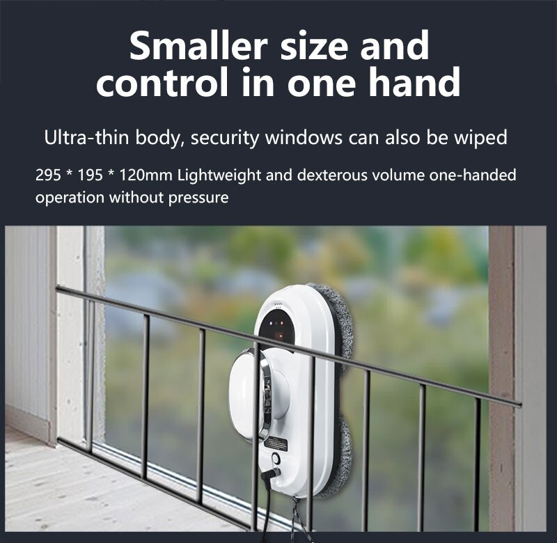 2023 Borderless Turn Back With Remote Control Smart Faster Cleaning Speed Window Cleaner Robot Vacuum Glass Robotic