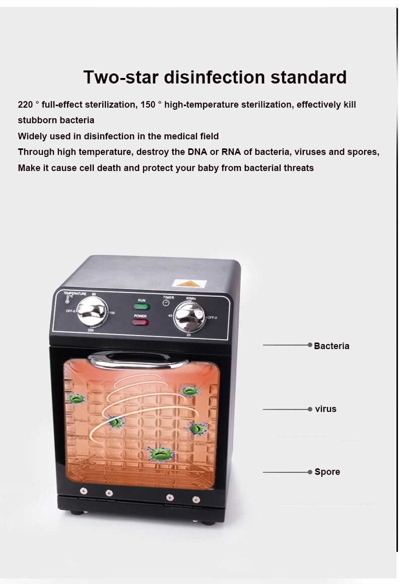 High-Temperature Sterilization Cabinet  Autoclave Sterilizer Disinfection Beauty Salon Tools Manicure