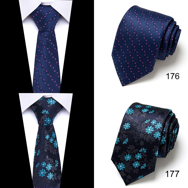 New Style Fashion Men's Tie 7.5cm Blue Necktie Green & Orange Silk Gravatas For Men Paisley Floral Fit Wedding Workplace Slim
