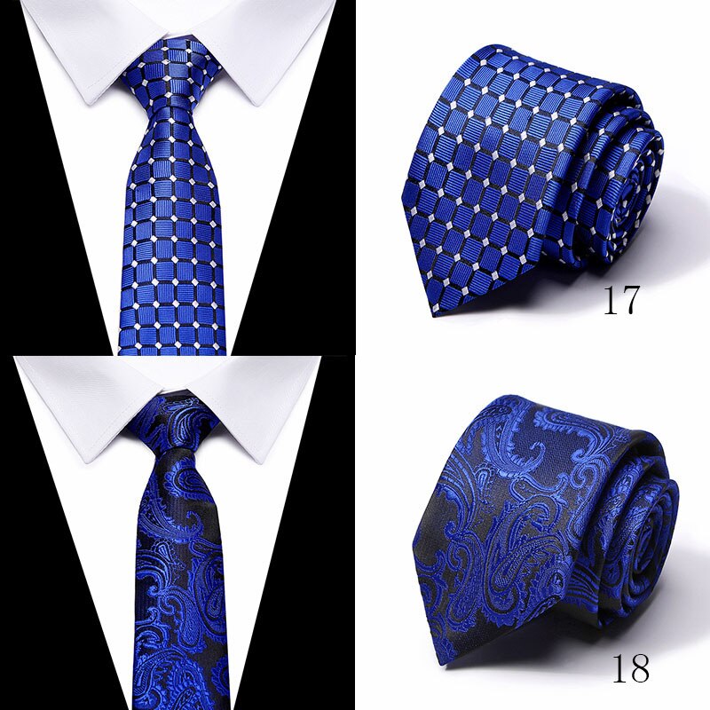 New Style Fashion Men's Tie 7.5cm Blue Necktie Green & Orange Silk Gravatas For Men Paisley Floral Fit Wedding Workplace Slim