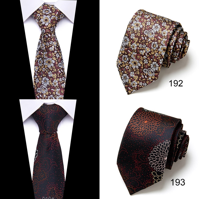 New Style Fashion Men's Tie 7.5cm Blue Necktie Green & Orange Silk Gravatas For Men Paisley Floral Fit Wedding Workplace Slim
