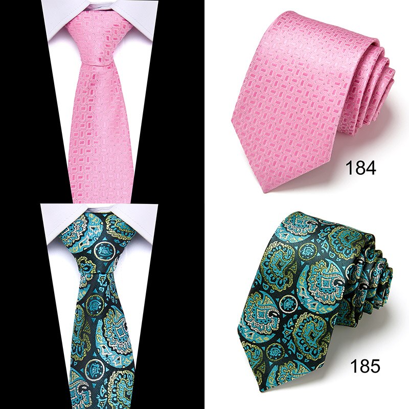 New Style Fashion Men's Tie 7.5cm Blue Necktie Green & Orange Silk Gravatas For Men Paisley Floral Fit Wedding Workplace Slim