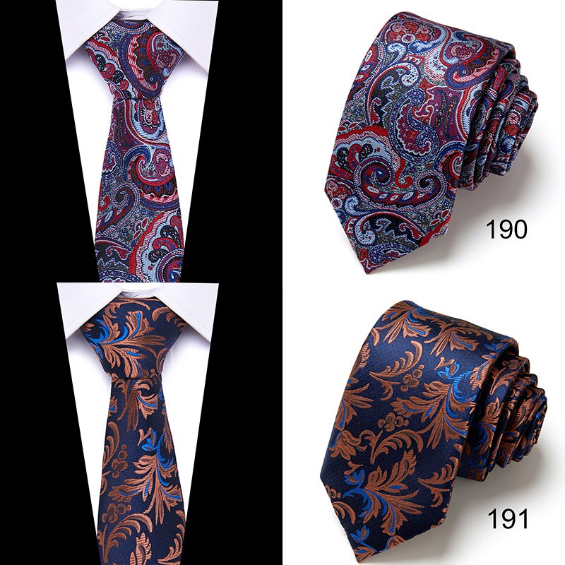 New Style Fashion Men's Tie 7.5cm Blue Necktie Green & Orange Silk Gravatas For Men Paisley Floral Fit Wedding Workplace Slim