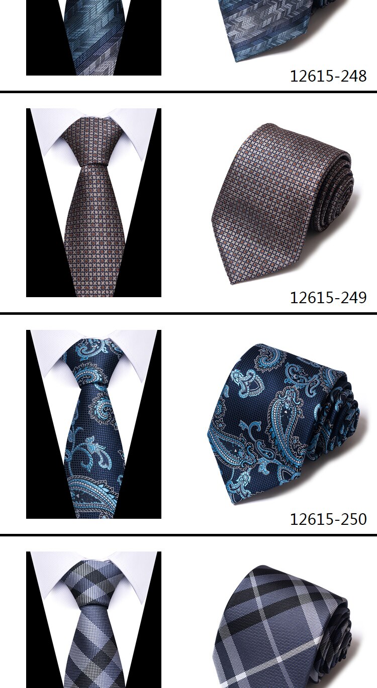 New Style Fashion Men's Tie 7.5cm Blue Necktie Green & Orange Silk Gravatas For Men Paisley Floral Fit Wedding Workplace Slim