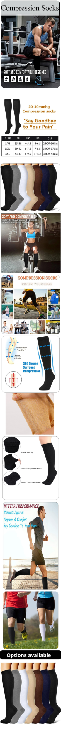 6 Pairs Compression Socks Men Women Running Sports Varicose Vein Edema Knee High 30 MmHg Leg Support Stretch Stocking 6 Pairs Compression Socks Men Women Running Sports Varicose Vein Edema Knee High 30 MmHg Leg Support Stretch Stocking