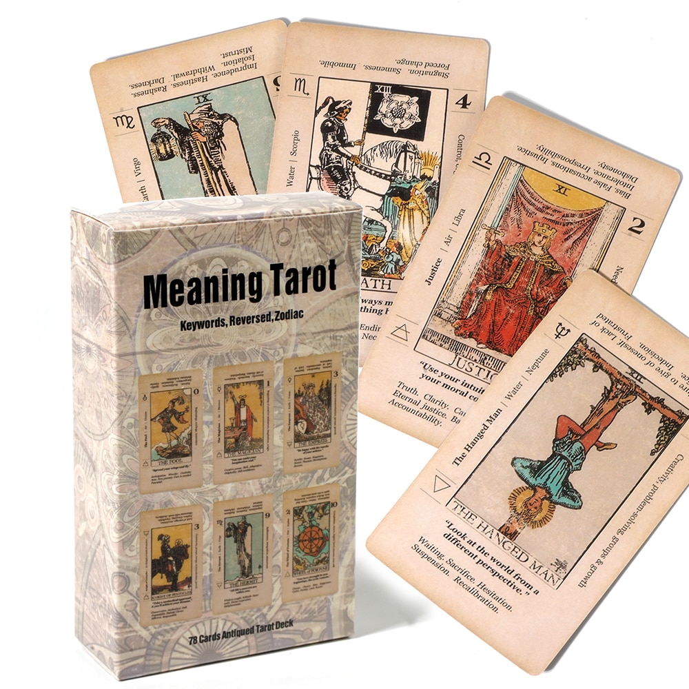 New Meaning Beginners Tarot with Meanings on Them on the Cards Keywords Reversed Chakra Planet Zodiac Element medium size Lean New Meaning Beginners Tarot with Meanings on Them on the Cards Keywords Reversed Chakra Planet Zodiac Element medium size Lean