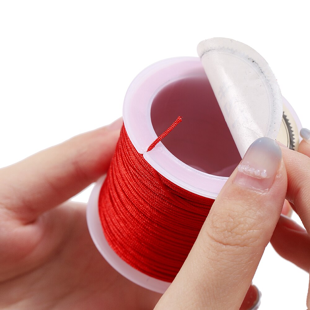 50M/roll 0.8mm Nylon Thread Cord Chinese Knot Cord Bracelet Braided String For DIY Tassels Beading String Jewelry Making 50M/roll 0.8mm Nylon Thread Cord Chinese Knot Cord Bracelet Braided String For DIY Tassels Beading String Jewelry Making