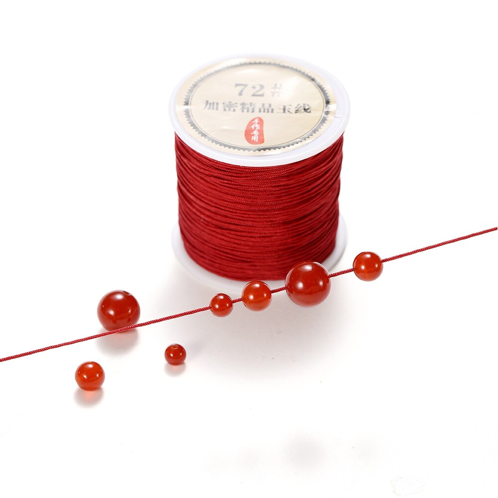 50M/roll 0.8mm Nylon Thread Cord Chinese Knot Cord Bracelet Braided String For DIY Tassels Beading String Jewelry Making 50M/roll 0.8mm Nylon Thread Cord Chinese Knot Cord Bracelet Braided String For DIY Tassels Beading String Jewelry Making