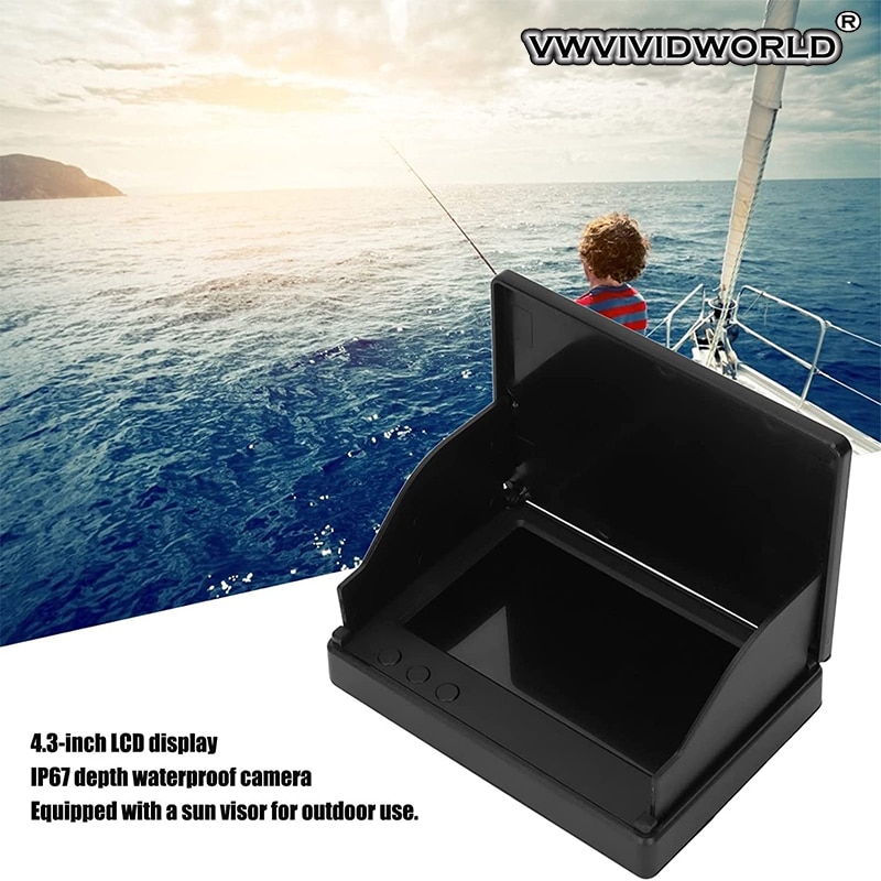 VZb Fish Finder LCD 5.0/4.3 Inch Display Underwater 220° Fishing Camera Waterproof IPS 1080P 9 Hours Endurance Night Vision VZb Fish Finder LCD 5.0/4.3 Inch Display Underwater 220° Fishing Camera Waterproof IPS 1080P 9 Hours Endurance Night Vision