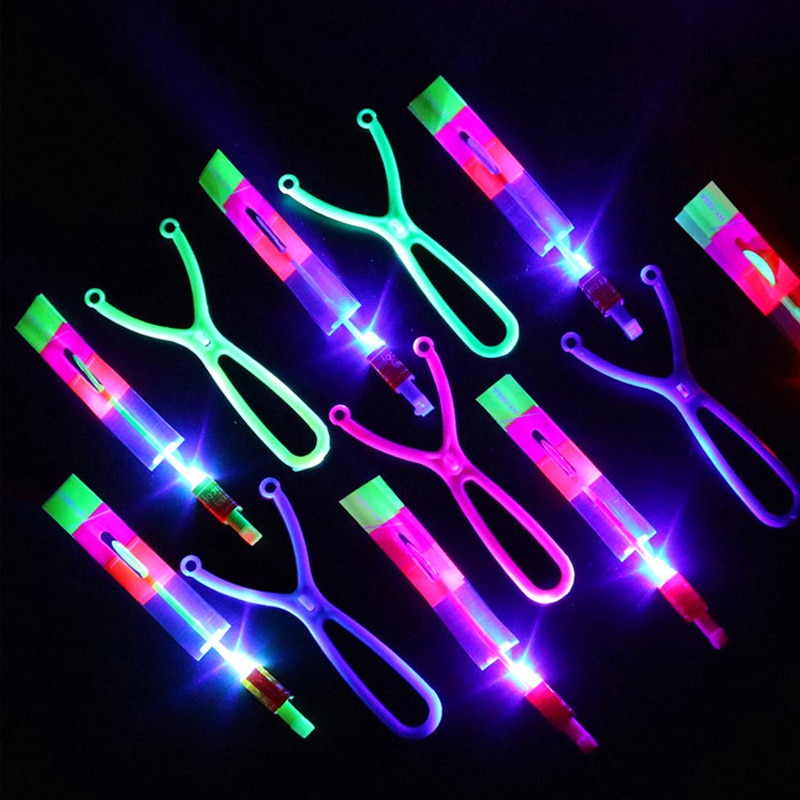 1/3/5/10pcs Amazing Light Toy Arrow Rocket Helicopter Flying Toy LED Light Toys Party Fun Gift Rubber Band Catapult 1/3/5/10pcs Amazing Light Toy Arrow Rocket Helicopter Flying Toy LED Light Toys Party Fun Gift Rubber Band Catapult
