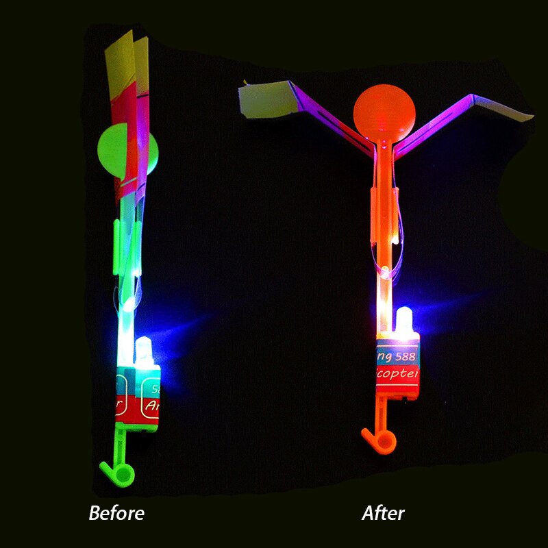 1/3/5/10pcs Amazing Light Toy Arrow Rocket Helicopter Flying Toy LED Light Toys Party Fun Gift Rubber Band Catapult 1/3/5/10pcs Amazing Light Toy Arrow Rocket Helicopter Flying Toy LED Light Toys Party Fun Gift Rubber Band Catapult