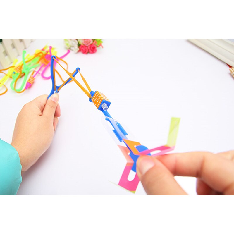 1/3/5/10pcs Amazing Light Toy Arrow Rocket Helicopter Flying Toy LED Light Toys Party Fun Gift Rubber Band Catapult 1/3/5/10pcs Amazing Light Toy Arrow Rocket Helicopter Flying Toy LED Light Toys Party Fun Gift Rubber Band Catapult