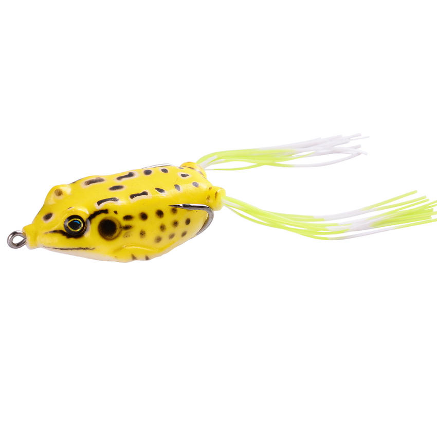15pc/set Frog Soft Lure Tube Bait Plastic Fishing Lure with Fishing Hooks Topwater Ray Frog Artificial 3D Eyes Fishing Lures Set