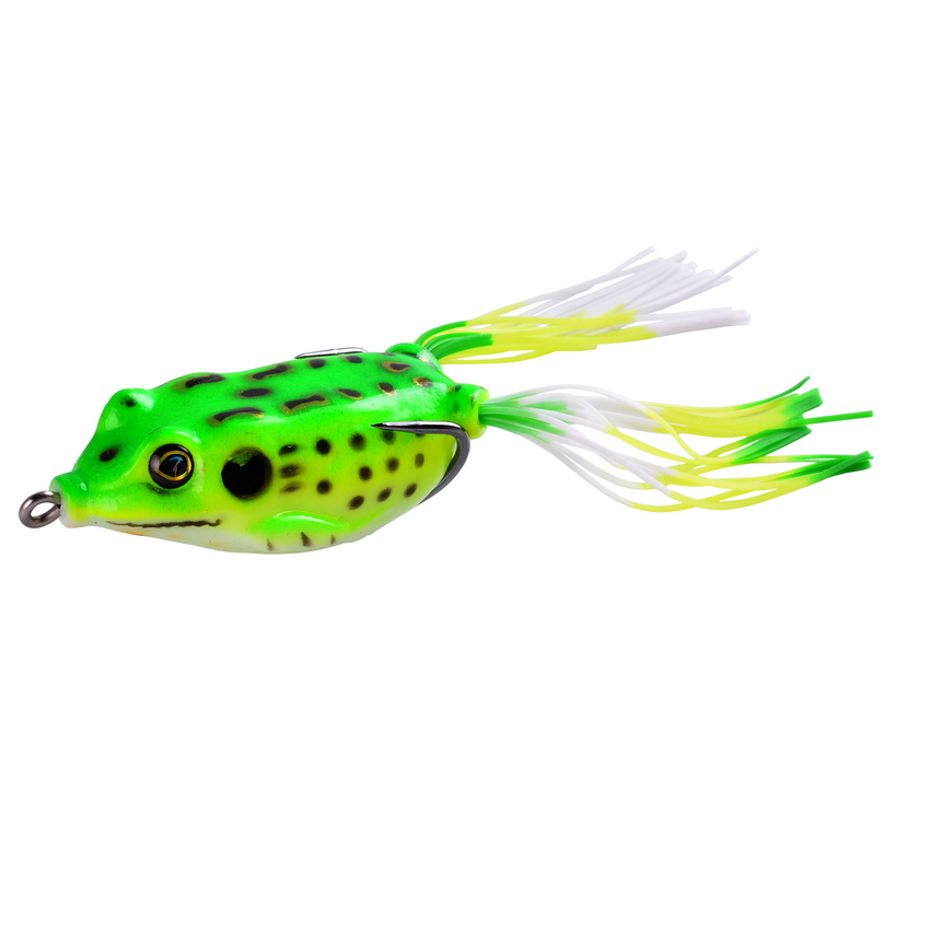 15pc/set Frog Soft Lure Tube Bait Plastic Fishing Lure with Fishing Hooks Topwater Ray Frog Artificial 3D Eyes Fishing Lures Set